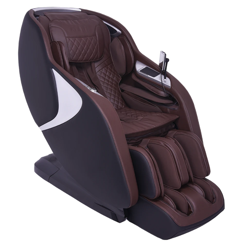 Kyota Joubu M880 4D Massage Chair in Black and Dark Brown finish showing sleek dual-tone design and premium full-body comfort.