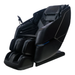 Side view of the black Kyota Kizuna M688 massage chair showcasing its reclining profile, cushioned seating, and integrated massage components.