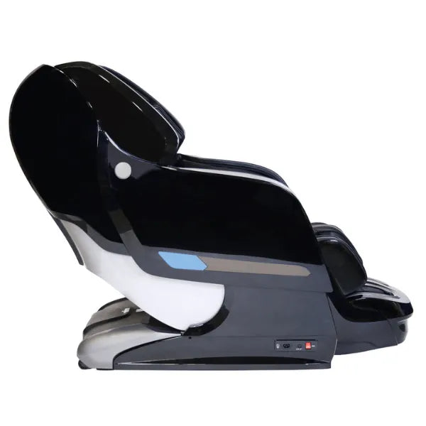 Side view of Kyota Yosei M868 4D massage chair in black.
