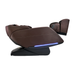 Kyota Yugana M780 4D Massage Chair in rich brown, side view in zero-gravity position with extended footrest and reclined ergonomic frame.