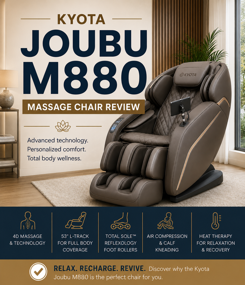 Discover the Kyota Joubu M880 in this comprehensive Massage Chair Review.