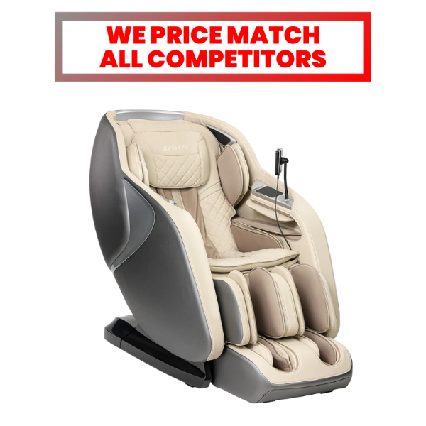 Kyota Joubu M880 4D massage chair with 4D rollers, extended L-Track, and advanced calf and foot massage.