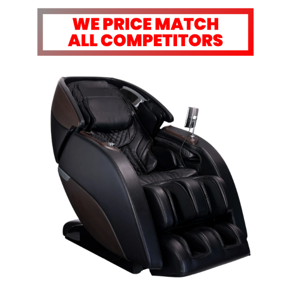 Kyota Nokori M980 Syner-D massage chair with dual massage mechanisms and full-body massage technology.