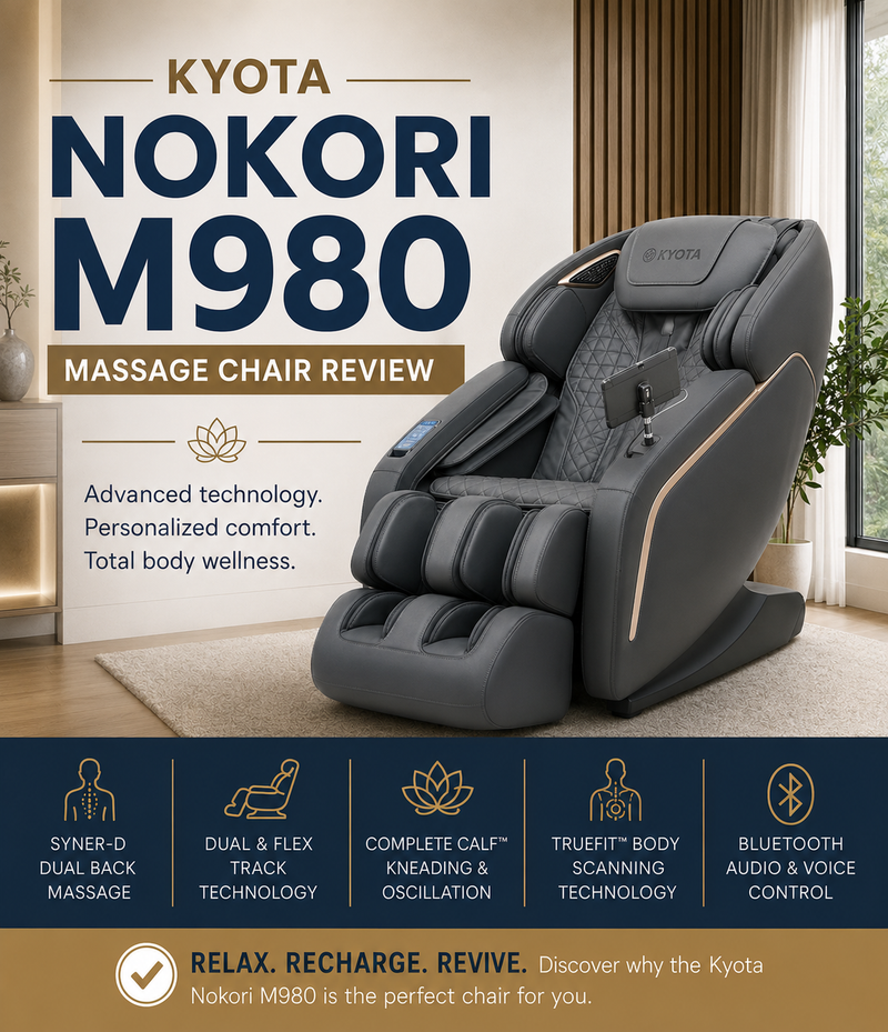 Discover the Kyota Nokori M980 in this comprehensive massage chair review. 