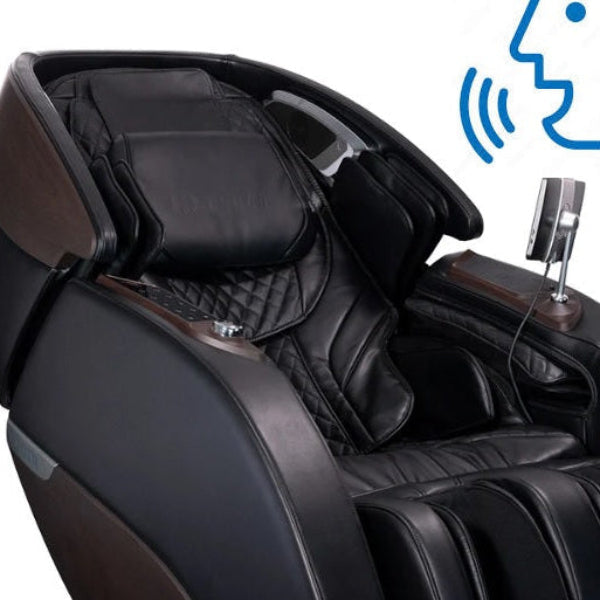 Kyota Nokori massage chair intelligent voice command feature for hands-free control.