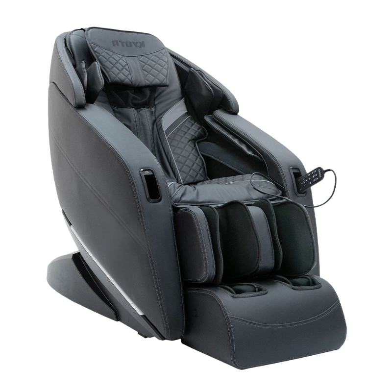 Kyota Yugana M780 4D massage chair featuring advanced 4D massage rollers, an extended L-track system, zero gravity recline, and full-body air compression massage.