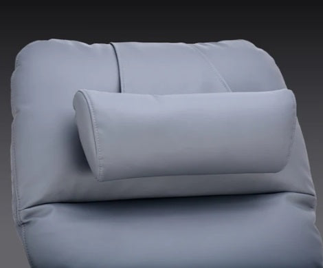 The Svago Lite Zero Gravity Recliner features a plush, adjustable pillow that enhances head and neck support, adding an extra layer of comfort to your relaxation experience.