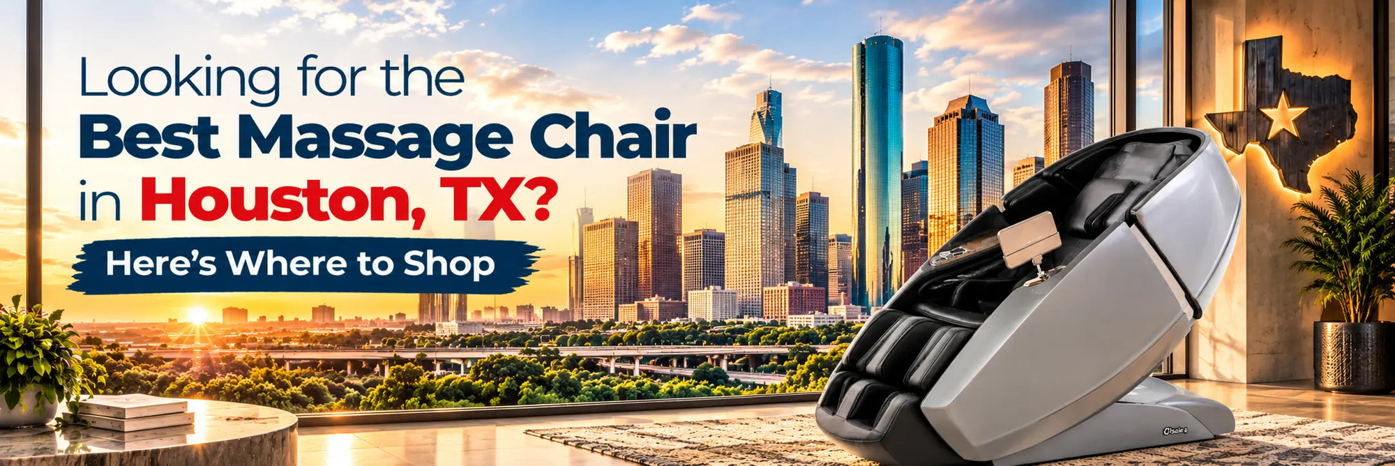 Want to find the best massage chairs around Houston, TX? Read our buying guide to learn what to look for.