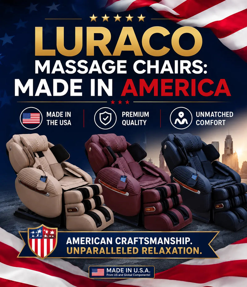 Luraco Massage Chairs are Made in America with unparalleled craftmanship.
