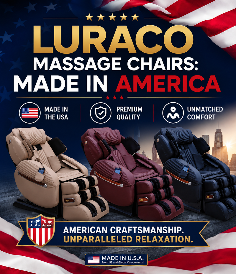 Luraco Massage Chairs are Made in America with unparalleled craftmanship.