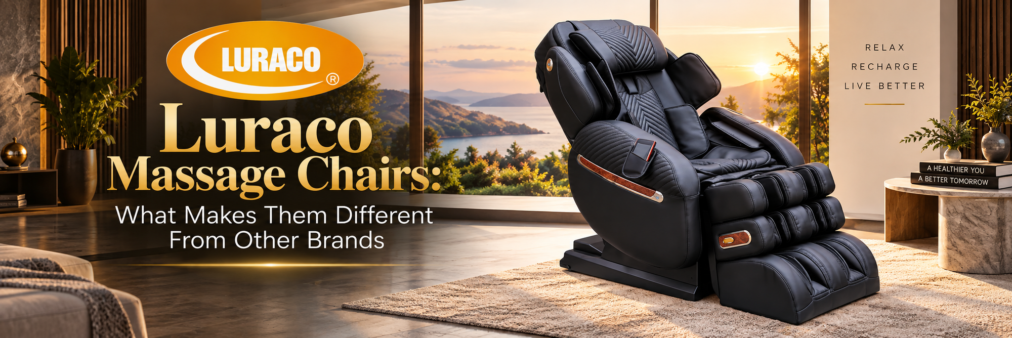Compare Luraco vs Other Massage Chair Brands to see how its design, technology, manufacturing, and features stack up against competitors.