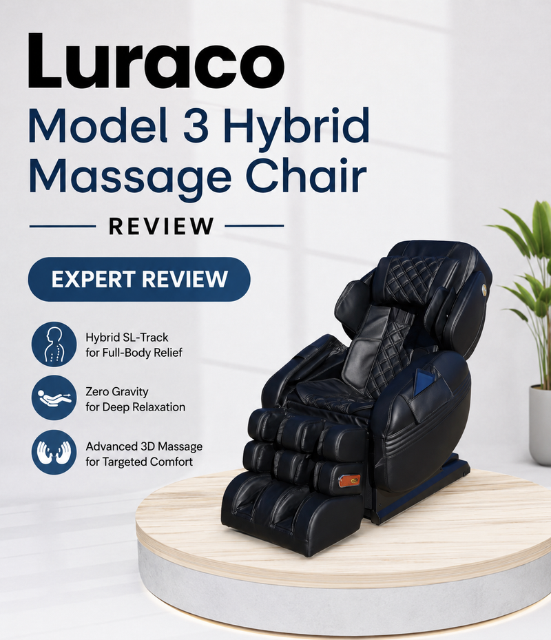 Discover the features and benefits of the Luraco Model 3 Hybrid in this comprehensive massage chair review.