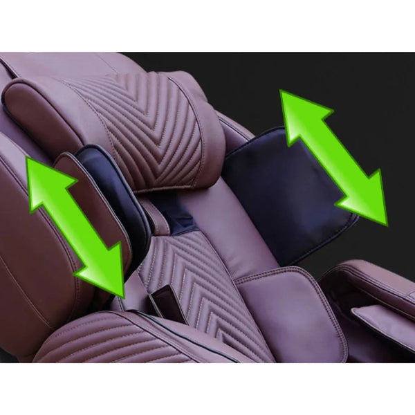 Luraco iRobotics i11 Special Edition Medical Massage Chair featuring patented adjustable bicep and shoulder massagers for customized upper-body compression massage and muscle relaxation.