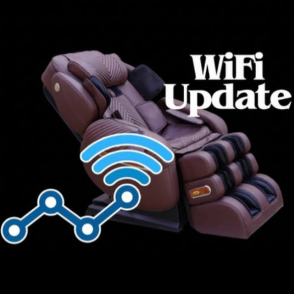 Unlimited over-the-air (OTA) WiFi software update feature on the Luraco i9 Max Special Edition massage chair.
