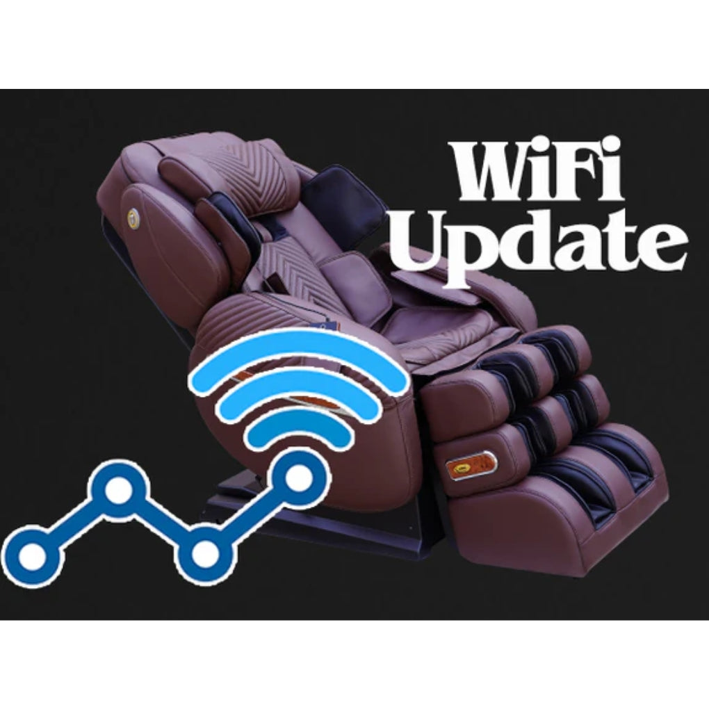 The Luraco iRobotics i9 Max Special Edition Massage Chair has unlimited Wifi software updates where you update for versions. 