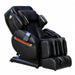 Luraco iRobotics i11 Special Edition black massage chair with premium upholstery, angled view.