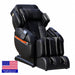 Luraco iRobotics i11 Special Edition Medical Massage Chair in black, angled view with made in America badge.