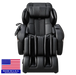 Luraco iRobotics i11 Special Edition massage chair, front view with Made in USA flag badge.
