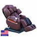 Luraco iRobotics 11 Special Edition chocolate massage chair in reclined massage position made in USA.