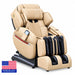 Luraco iRobotics i11 Special Edition Medical Massage Chair in cream, angled view.
