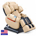 Luraco iRobotics i11 Special Edition cream massage chair in fully reclined position