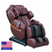 Front angled view of the Luraco iRobotics i11 Special Edition Medical Massage Chair in brown.