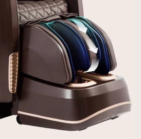 The Osaki Maestro Massage Chair combines air compression and kneading rollers to deliver targeted, restorative relief for the calves, heels, and arches.
