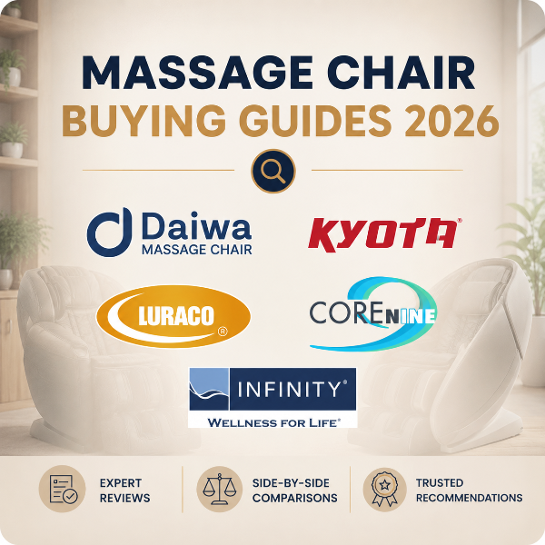Massage Chair Buying Guide 2026 featuring top-rated massage chair brands at The Modern Back.