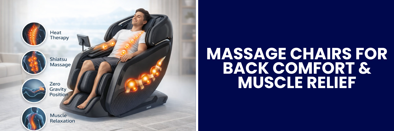 Discover top massage chairs for back pain relief and muscle relaxation you can have in the comfort of your home.