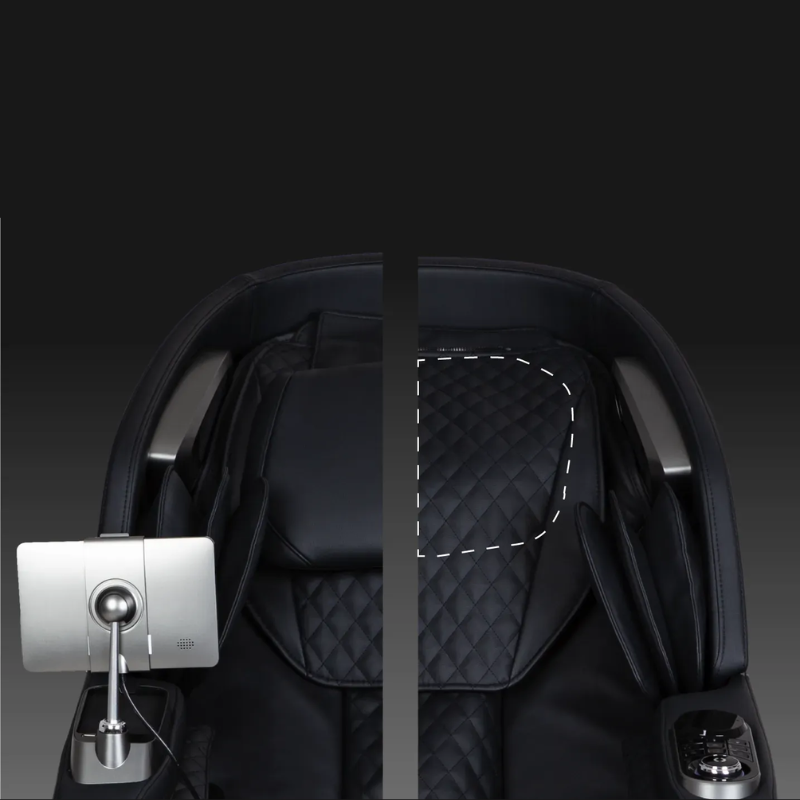 The removable headrest of the Osaki Bravo Duo 4D Massage Chair, designed to provide customizable comfort and enhance the neck and shoulder massage experience.