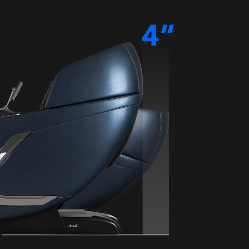 Osaki Bravo Duo 4D Massage Chair with space-saving technology for close wall placement and minimal space requirements.