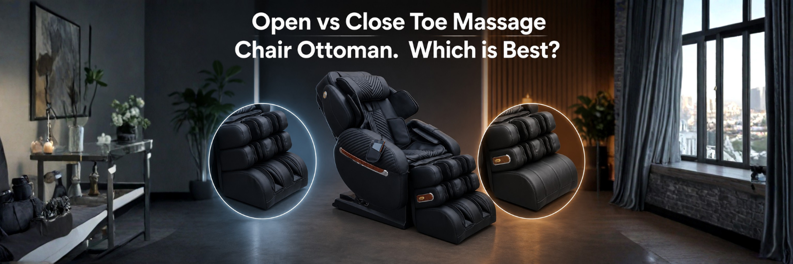 Learn the key differences between open toe and closed toe massage chair footrests, including comfort, airflow, fit, and overall user satisfaction.