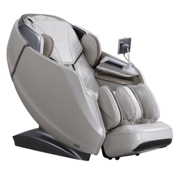 The Osaki Avalon comes with Ai Body Scanning, ache sensors, 4D rollers, full body air, specialized heating, and is available in taupe.