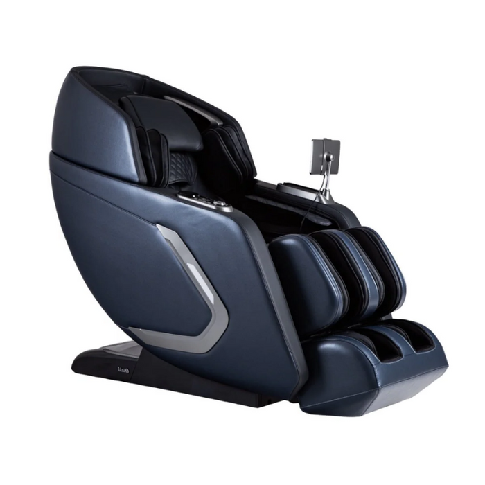 Blue Osaki Bravo Duo 4D Massage Chair highlighting its modern aesthetics, innovative 4D massage technology, and ergonomic design for a premium relaxation experience.