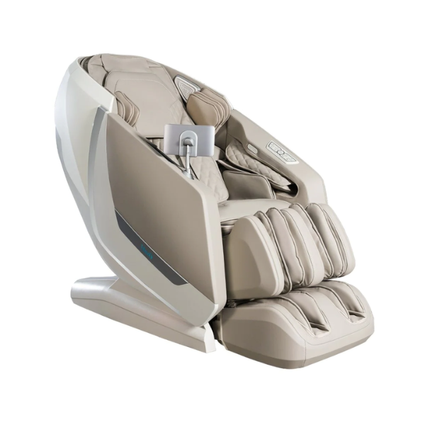 Osaki Kairos 4D Massage Chair in taupe, showcasing its modern design and advanced 4D massage technology.