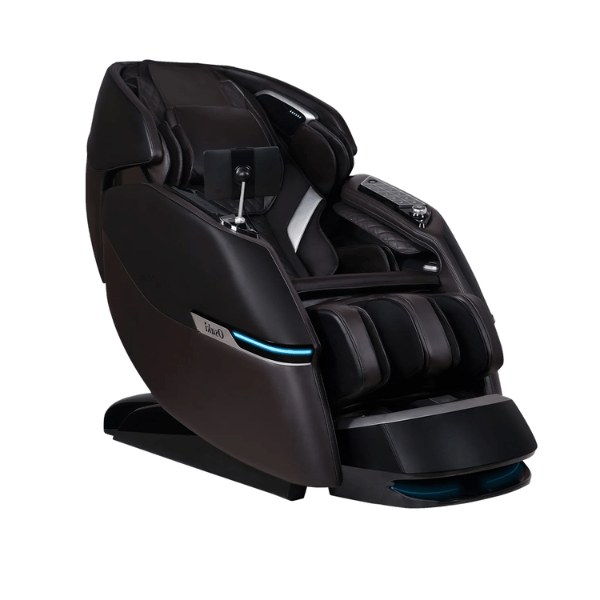 The Osaki Vivo 4D Massage Chair combines advanced 4D and 2D massage technology with a sleek design, offering customizable massage experiences and integrated AI features for personalized relaxation.