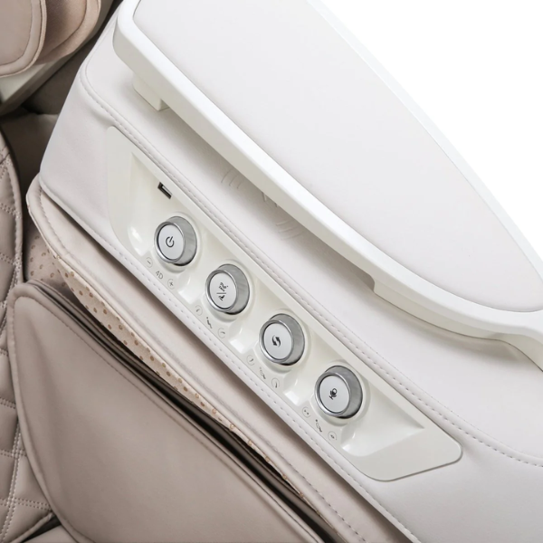 The Side Control Panel of the Osaki OS-Pro 4D DuoMax Massage Chair places the power of customization within arm's reach.  