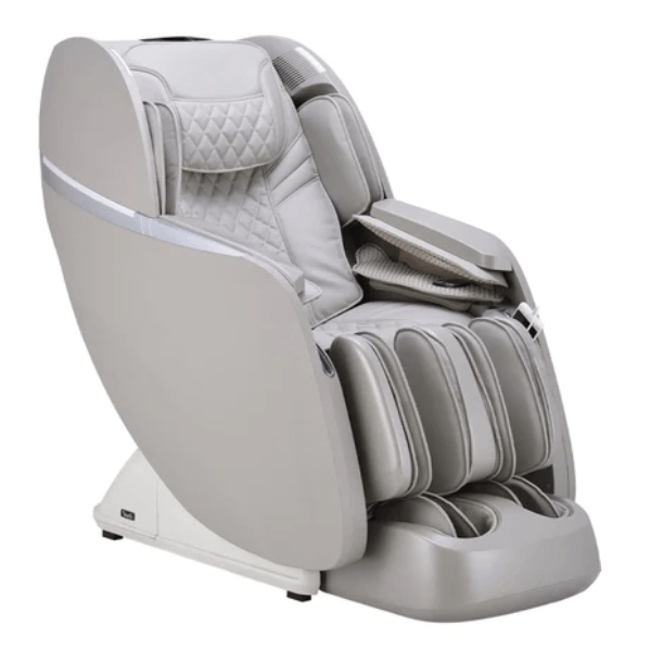 The Osaki Vera massage chair has 4D rollers, an L track, intelligent health detection, zero gravity, and comes in taupe.