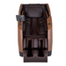 Front view of the brown Osaki Ziva Massage Chair, showcasing its elegant and contemporary design with plush cushioning, adjustable armrests, and an intuitive control panel. 