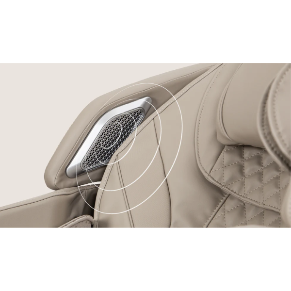 The Osaki JP650 has speakers in the headrest so you can connect to your device and listen to music while getting a massage. 