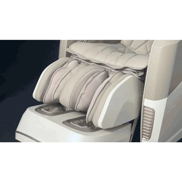 The Maestro 2.0 comes with deep calf kneading with an ottoman that rotates and inflates to knead into the legs and calves. 