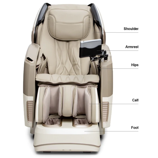The Maestro 2.0 uses 30 air cells to provide a full-body compression massage to increase circulation and soothe muscles. 