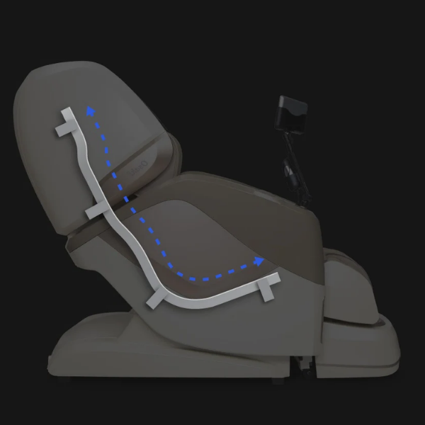 The Osaki 4D Maestro LE 2.0 massage chair has an SL-Track that can extend from the base of the skull to your hamstrings. 
