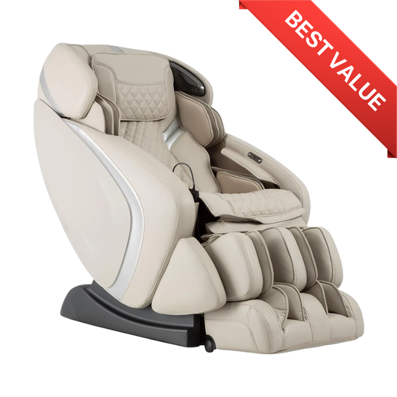 The Osaki OS-Pro Admiral II Massage Chair features a clapping massage technique that combines rhythmic tapping and kneading motions to relieve muscle tension and promote deep relaxation.
