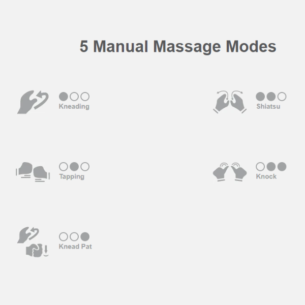 5 Manual Massage Modes