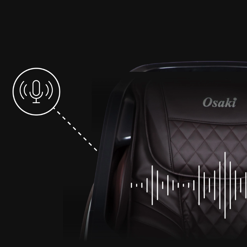 The Nexus comes with an intelligent voice control feature so users can operate their massage chair hands-free using a series of voice commands.