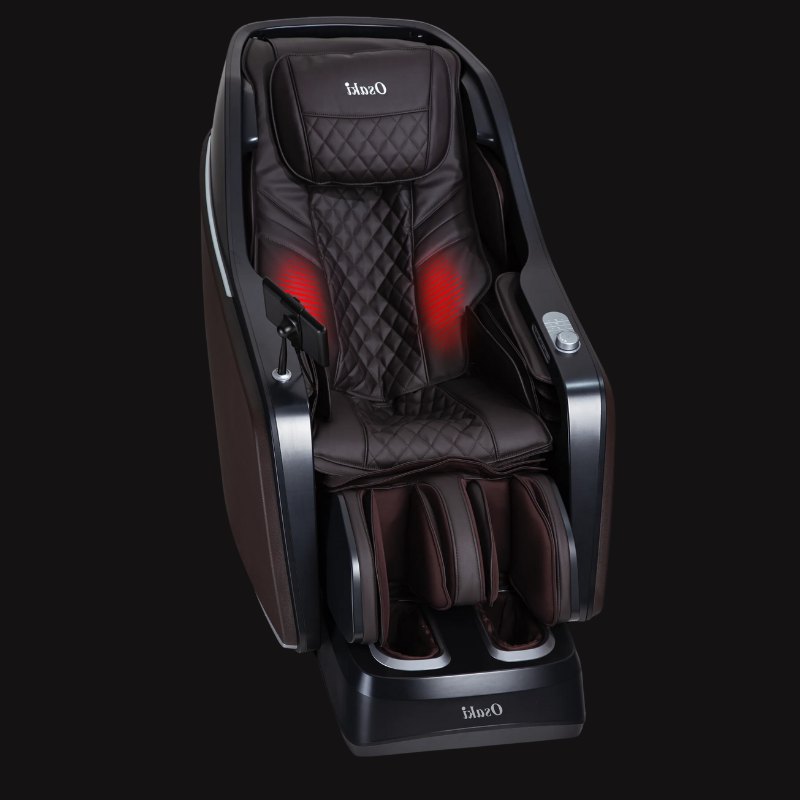 The Nexus offers heat therapy in the lower back region as well as in the rollers for full-body relief. 