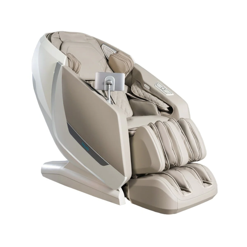 The Osaki Kairos 4D Massage Chair, highlighted in the article, is praised for its advanced 4D massage technology and full-body L-Track system, providing an immersive and comprehensive massage experience.