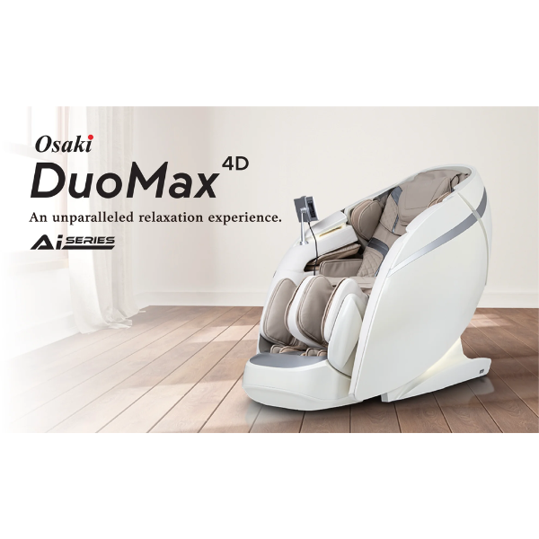 The DuoMax is a 4D massage chair designed to provide an unparalleled relaxation experience tailored to your individual preferences. 