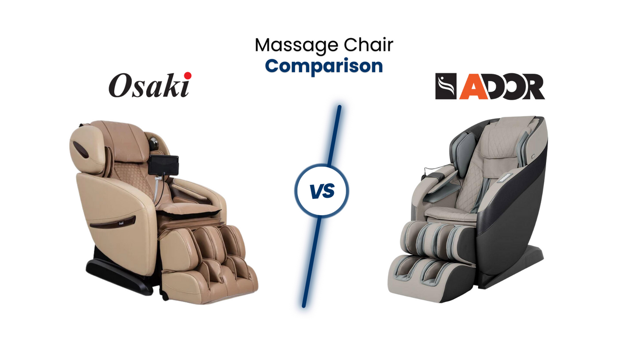 In this comprehensive massage chair comparison, we’ll compare the similarities and differences between the Osaki Alpina and Ador Infinix 2D massage chairs. 